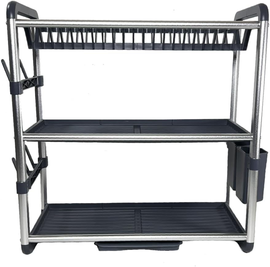 Escurridor de Platos de Aluminio + Soportes ABS