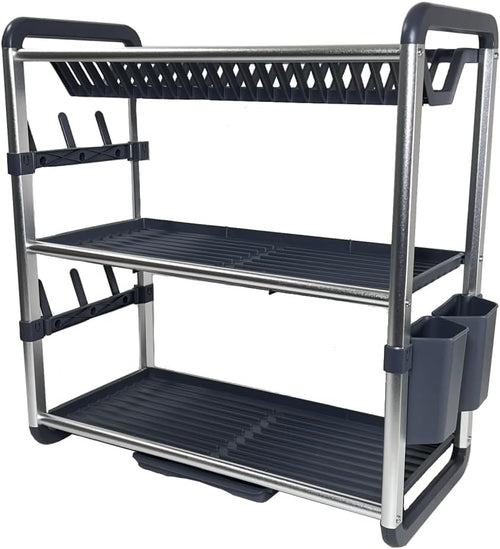 Escurridor de Platos de Aluminio + Soportes ABS